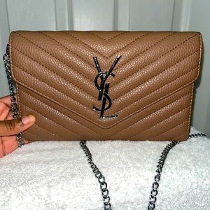 Lovely tan ysl shoulder bag